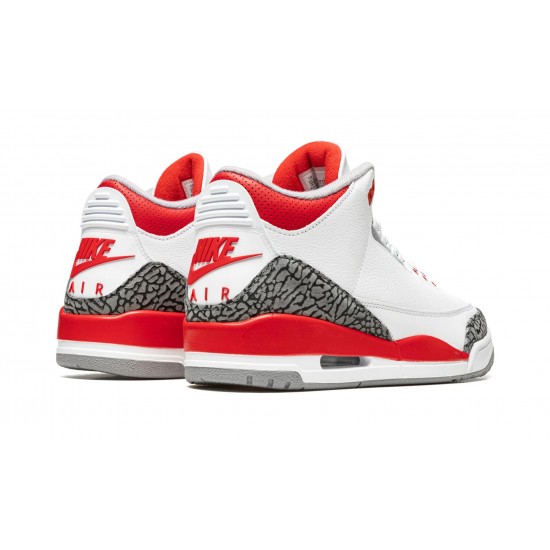 Nike Air Jordan 3 NZ Mens Retro Fire Red 2022 DN3707-160 Footwear