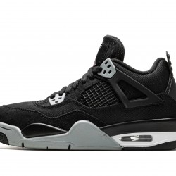 Nike Air Jordan 4 GradeSchool Black Canvas DV0553-006 Footwear