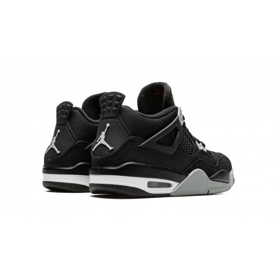 Nike Air Jordan 4 GradeSchool Black Canvas DV0553-006 Footwear