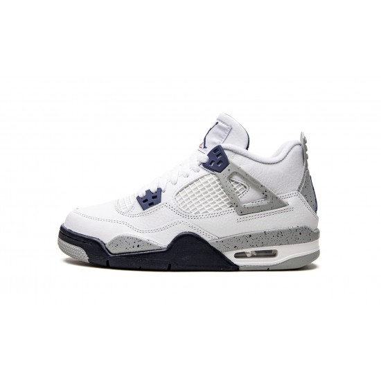 Nike Air Jordan 4 NZ GradeSchool Midnight Navy 408452-140 Footwear