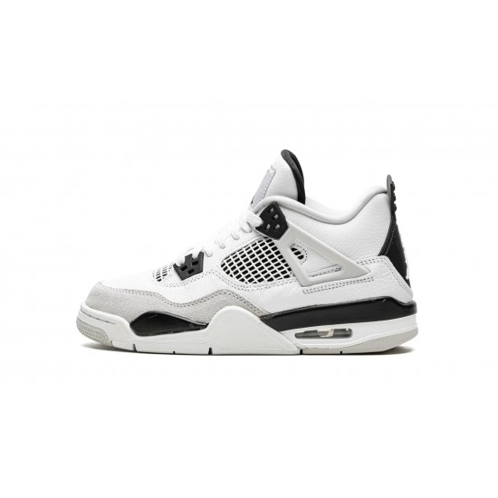 Nike Air Jordan 4 NZ GradeSchool Military Black 408452-111 Footwear