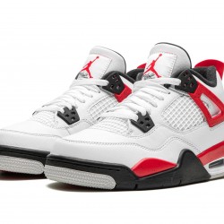 Nike Air Jordan 4 NZ GradeSchool White Red Cement 408452-161 Footwear