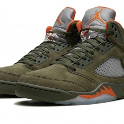 Nike Air Jordan 5 NZ Mens OG Olive DD0587-308 Footwear