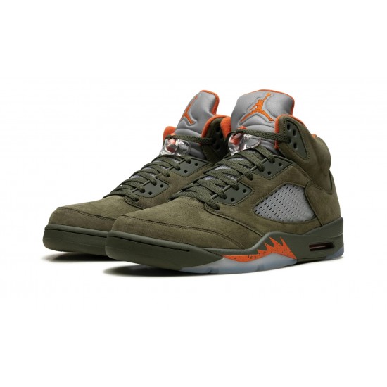 Nike Air Jordan 5 NZ Mens OG Olive DD0587-308 Footwear