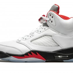 Nike Air Jordan 5 NZ Mens Retro Fire Red Silver Tongue 2020 DA1911-102 Footwear