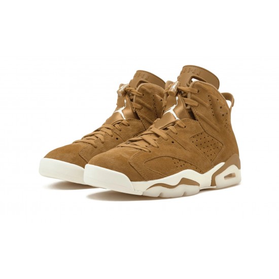 Nike Air Jordan 6 NZ Mens Retro Golden Harvest  Wheat 384664-705 Footwear