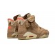 Nike Air Jordan 6 NZ Mens Retro Travis Scott - British Khaki DH0690-200 Sample Footwear