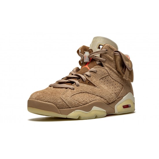 Nike Air Jordan 6 NZ Mens Retro Travis Scott - British Khaki DH0690-200 Sample Footwear