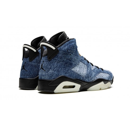 Nike Air Jordan 6 NZ Mens Washed Denim CT5350-401 Footwear