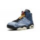 Nike Air Jordan 6 NZ Mens Washed Denim CT5350-401 Footwear