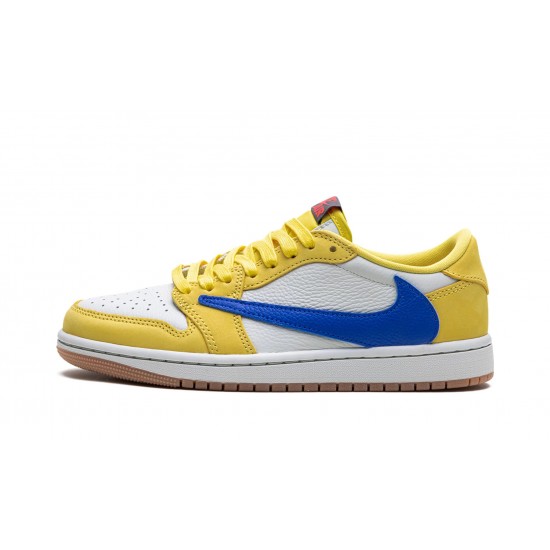 Nike Air Jordan 1 NZ Low Womens TRAVIS SCOTT - CANARY DZ4137-700 Shoes